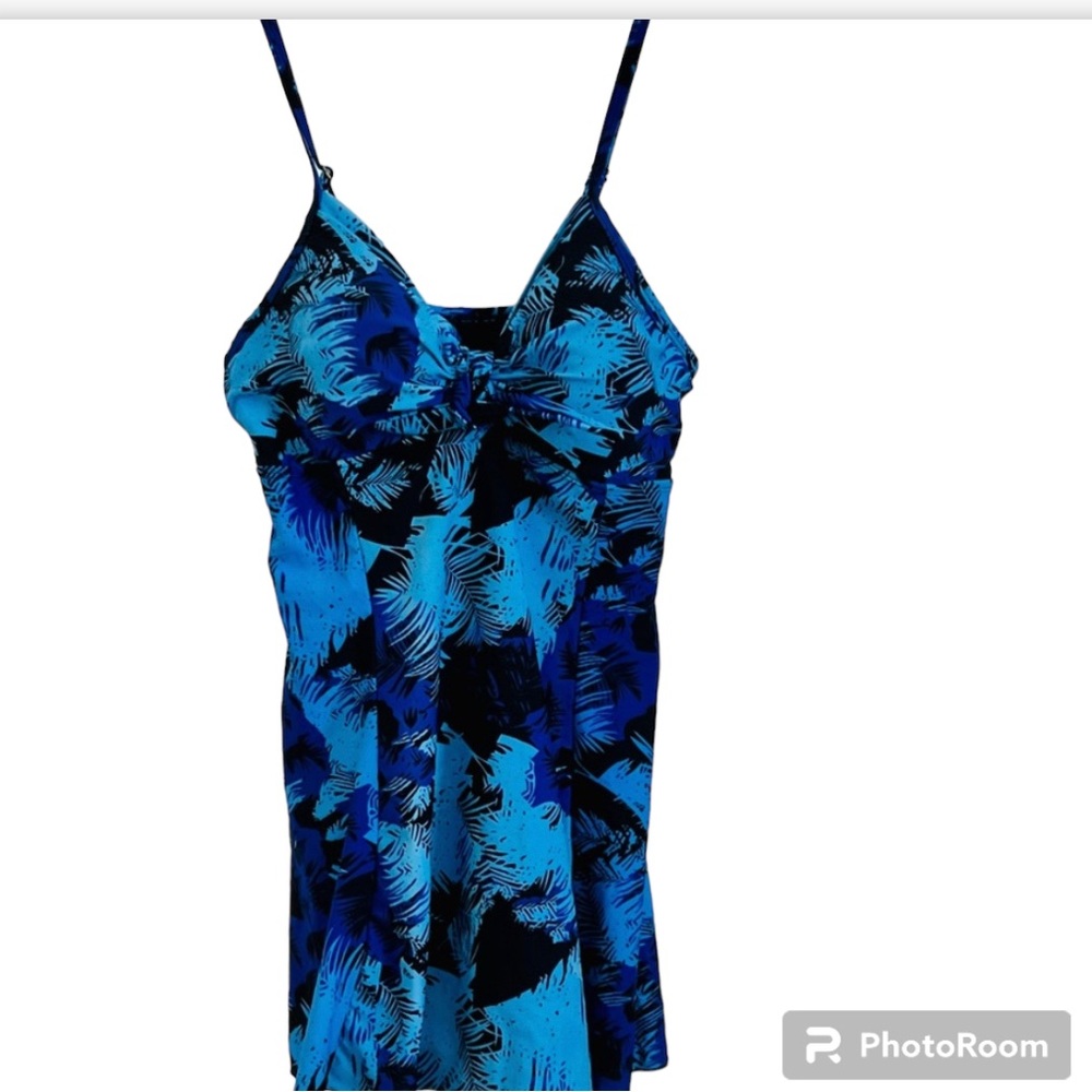 SWIMSUIT Shore Shapes Swimsuit One Piece Skirt Sz 12 Modest